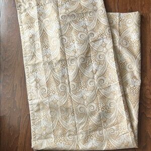 2 Elegant Tan/gold curtains
